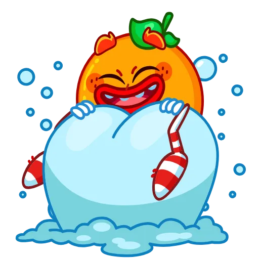 ❤️ Стикер «Мандариныч» для Telegram