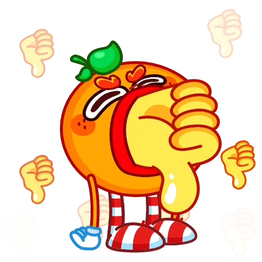 👎 Стикер «Мандариныч» для Telegram