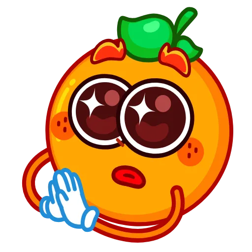 🍊 Стикер «Мандариныч» для Telegram