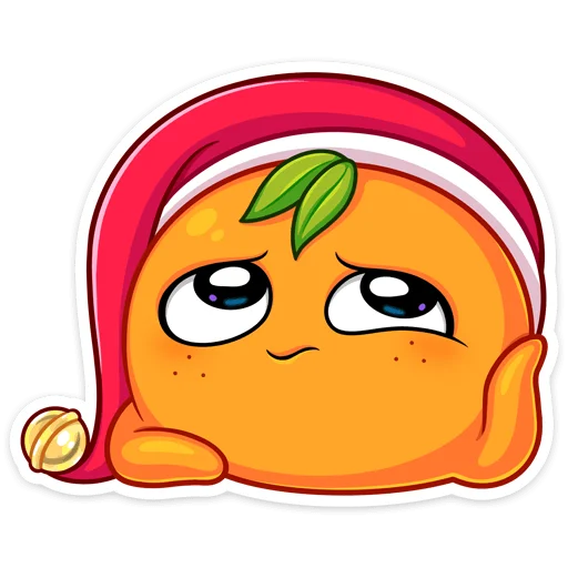 😏 Стикер «Мандаринка» для Telegram