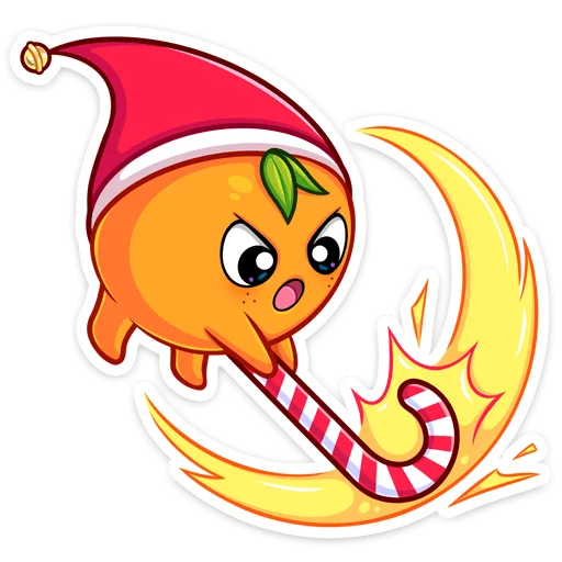 👊 Стикер «Мандаринка» для Telegram