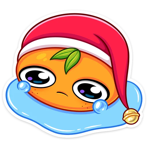 😭 Стикер «Мандаринка» для Telegram