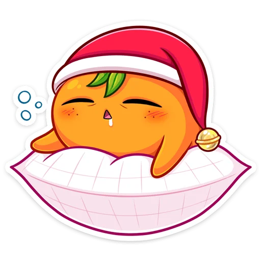 😴 Стикер «Мандаринка» для Telegram