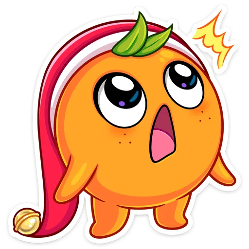 😳 Стикер «Мандаринка» для Telegram