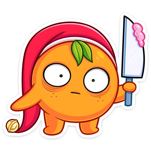 🔪 Стикер «Мандаринка» для Telegram