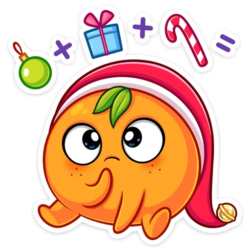 🤔 Стикер «Мандаринка» для Telegram