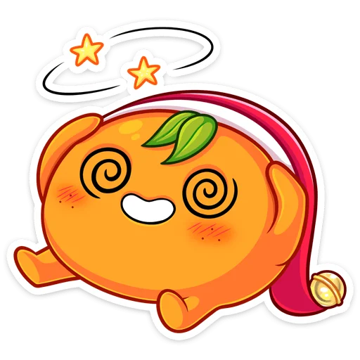🤪 Стикер «Мандаринка» для Telegram