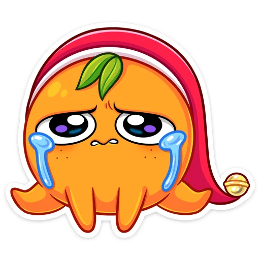 😭 Стикер «Мандаринка» для Telegram