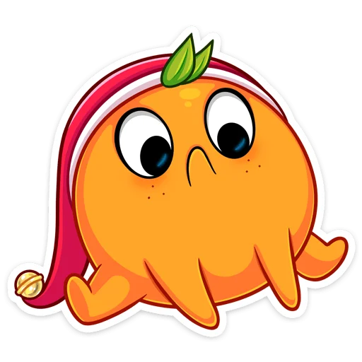😳 Стикер «Мандаринка» для Telegram