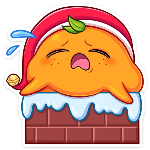 🍩 Стикер «Мандаринка» для Telegram