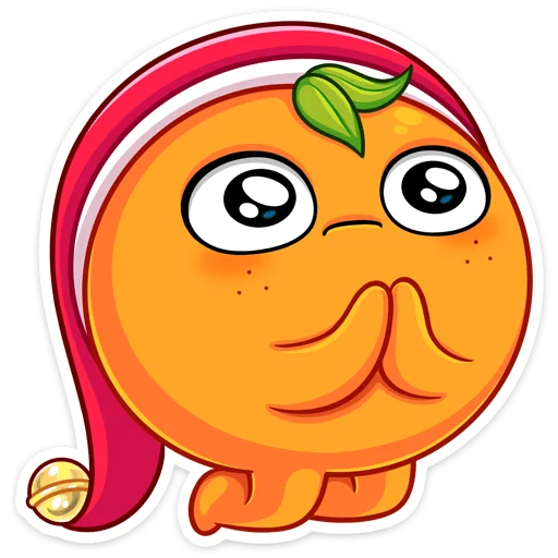 👏 Стикер «Мандаринка» для Telegram