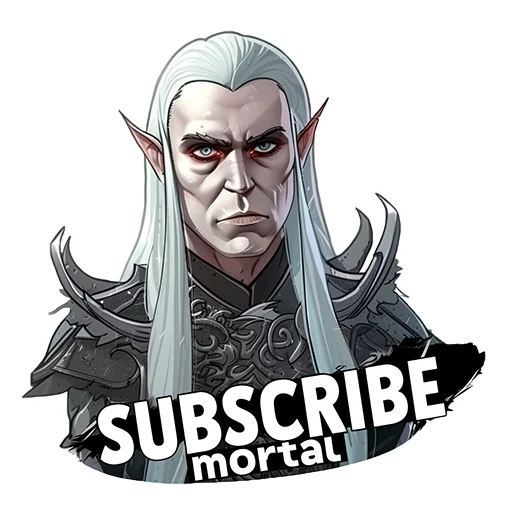 Стикерпак The Elder Scrolls Mannimarco для Telegram — скачать