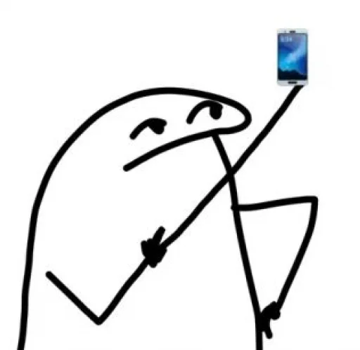 🗿 Стикер «Manusia lidi» для Telegram