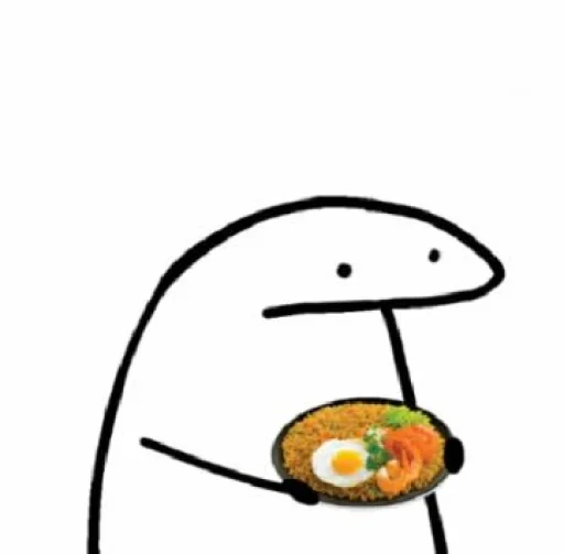 🍜 Стикер «Manusia lidi» для Telegram