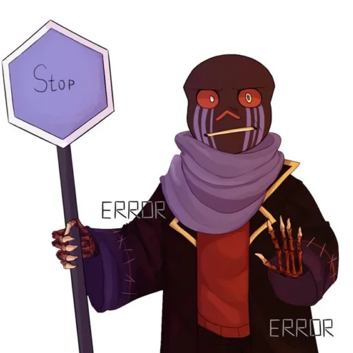 🛑 Стикер «Error Sans» для Telegram