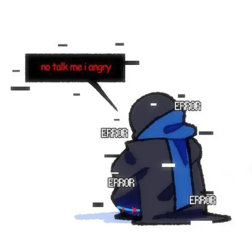 😡 Стикер «Error Sans» для Telegram