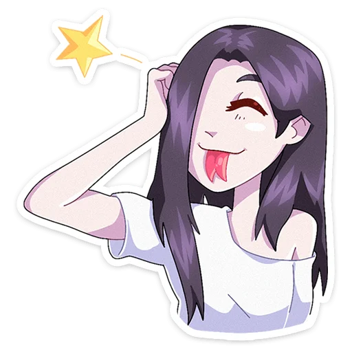 😛 Стикер «Мара без надписей» для Telegram