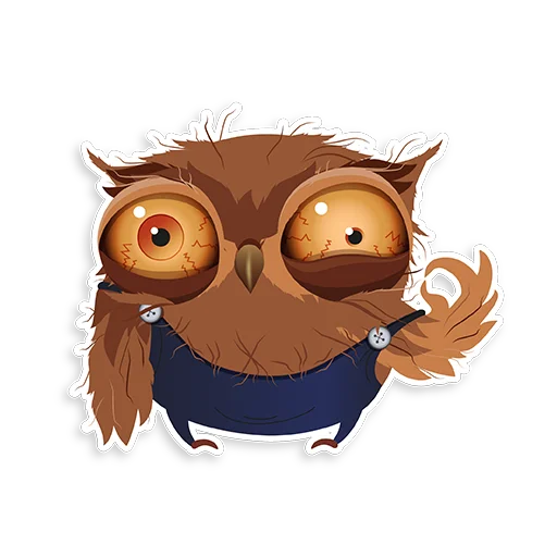 👌 Стикер «Marathon Owl» для Telegram