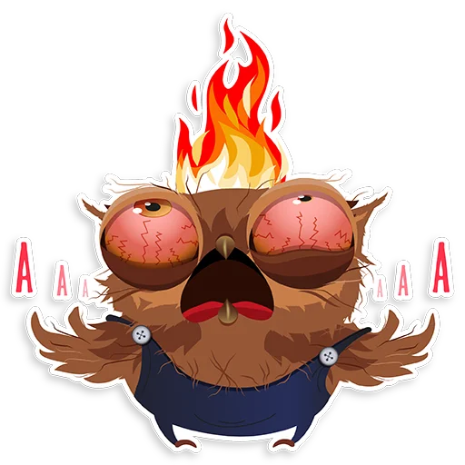 😡 Стикер «Marathon Owl» для Telegram