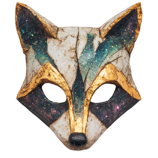 🦝 Стикер «мрамор и золото» для Telegram
