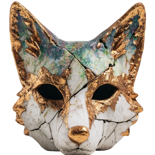 🦊 Стикер «мрамор и золото» для Telegram