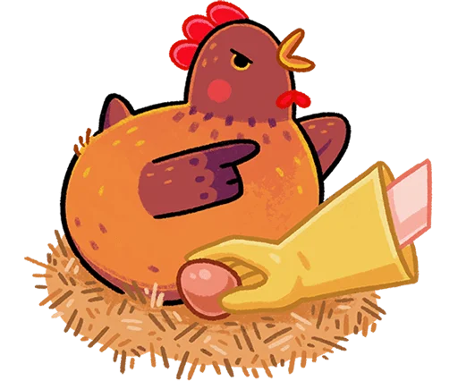 ⭐ Стикер «Маргаритка без надписей» для Telegram
