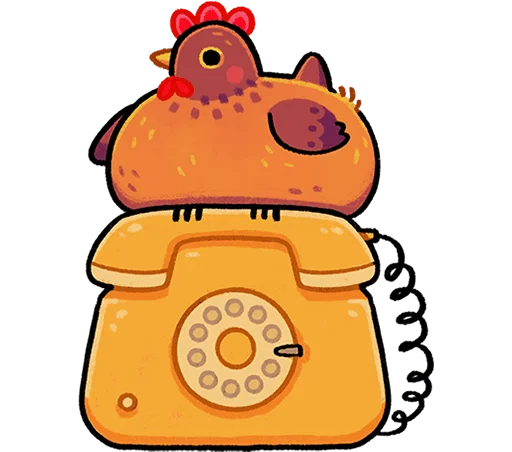 ⭐ Стикер «Маргаритка без надписей» для Telegram