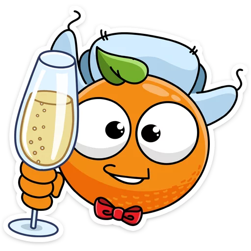 🥂 Стикер «Марик парень простой видит праздник — празднует&;» для Telegram