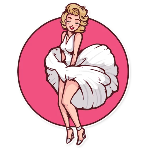 🌬 Стикер «Marilyn» для Telegram