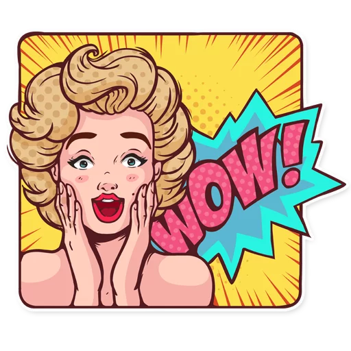😵 Стикер «Marilyn» для Telegram