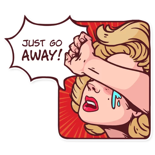 😭 Стикер «Marilyn» для Telegram