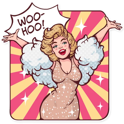 🎆 Стикер «Marilyn» для Telegram