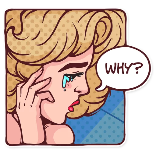 😔 Стикер «Marilyn» для Telegram