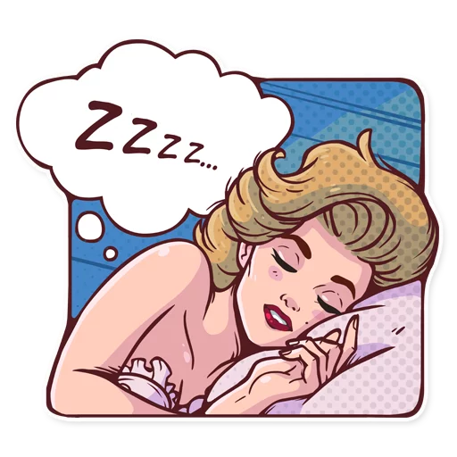 😴 Стикер «Marilyn» для Telegram