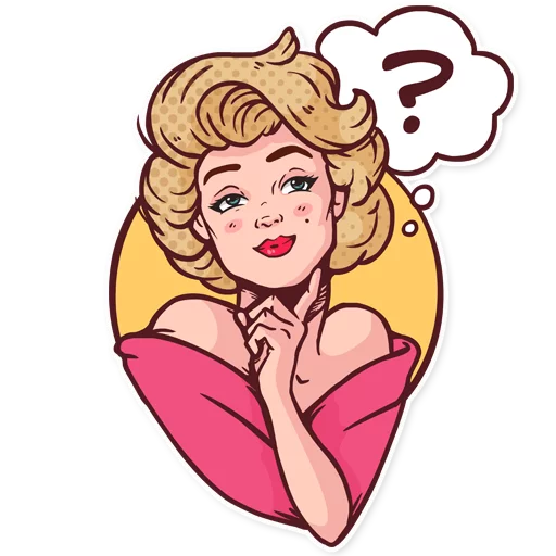 ❓ Стикер «Marilyn» для Telegram
