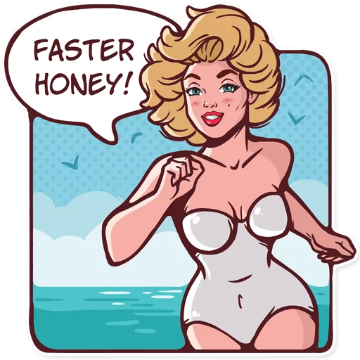 🏃 Стикер «Marilyn» для Telegram