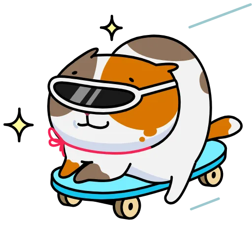 🛹 Стикер «Cat Mark» для Telegram