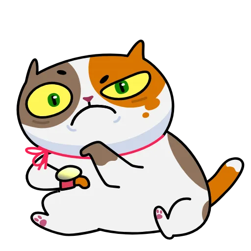 😒 Стикер «Cat Mark» для Telegram