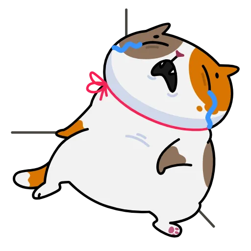 😭 Стикер «Cat Mark» для Telegram
