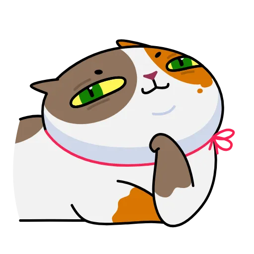 😌 Стикер «Cat Mark» для Telegram