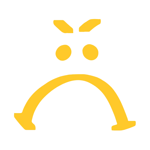 😒 Эмодзи «marker face» для Telegram