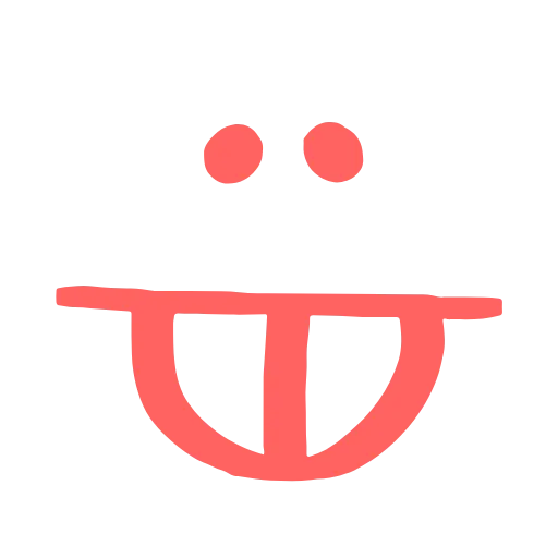 😛 Эмодзи «marker face» для Telegram