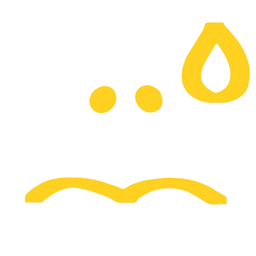😓 Эмодзи «marker face» для Telegram