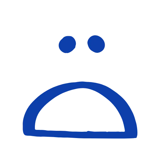 😦 Эмодзи «marker face» для Telegram