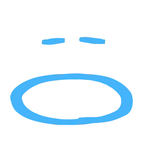 😨 Эмодзи «marker face» для Telegram