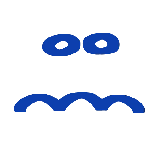 😣 Эмодзи «marker face» для Telegram