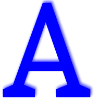 Стикерпак Синий алфавит для Telegram