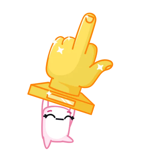 🖕 Стикер «Новый классный набор» для Telegram