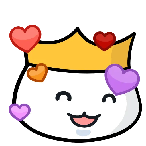 ❤️ Стикер «Marshmallow King» для Telegram