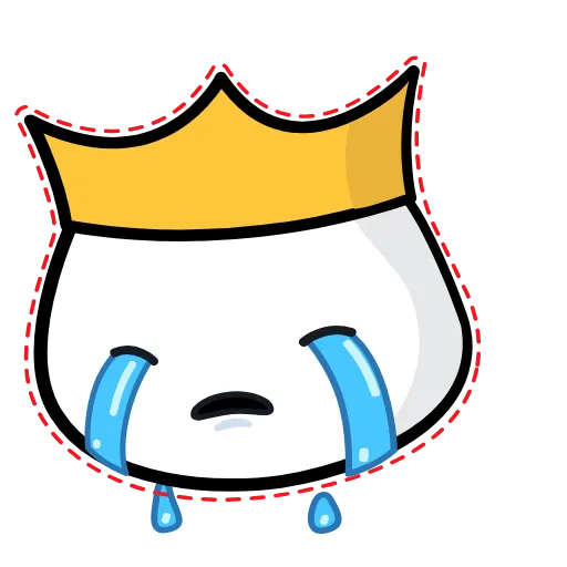 😭 Стикер «Marshmallow King» для Telegram